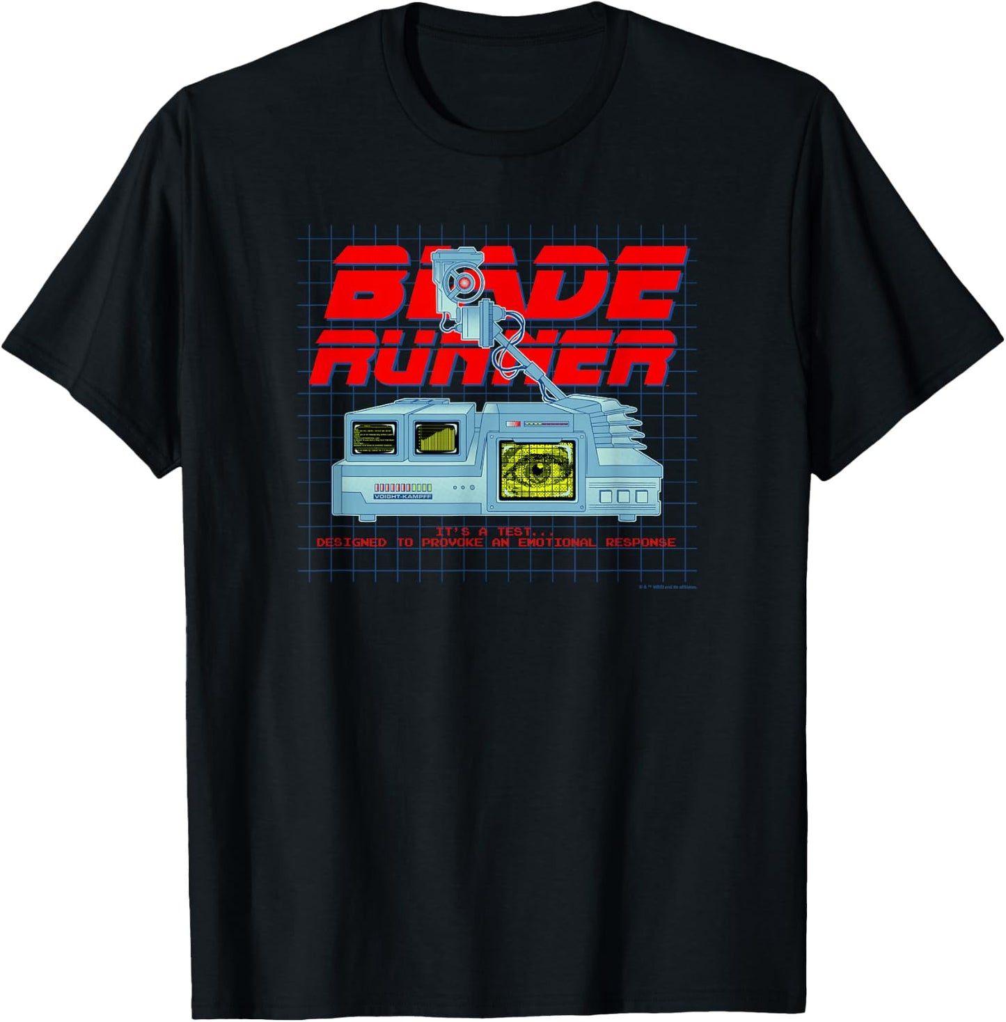 WB100 Blade Runner Provoke an Emotional Response Scan Logo T-Shirt - T-Shirt | Black