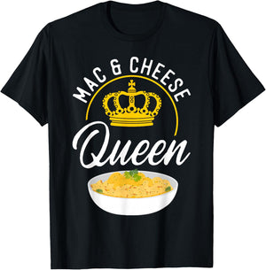 Mac And Cheese Queen Mac & Cheese Queen T-Shirt - T-Shirt | Black