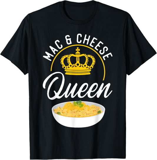 Mac And Cheese Queen Mac & Cheese Queen T-Shirt - T-Shirt | Black