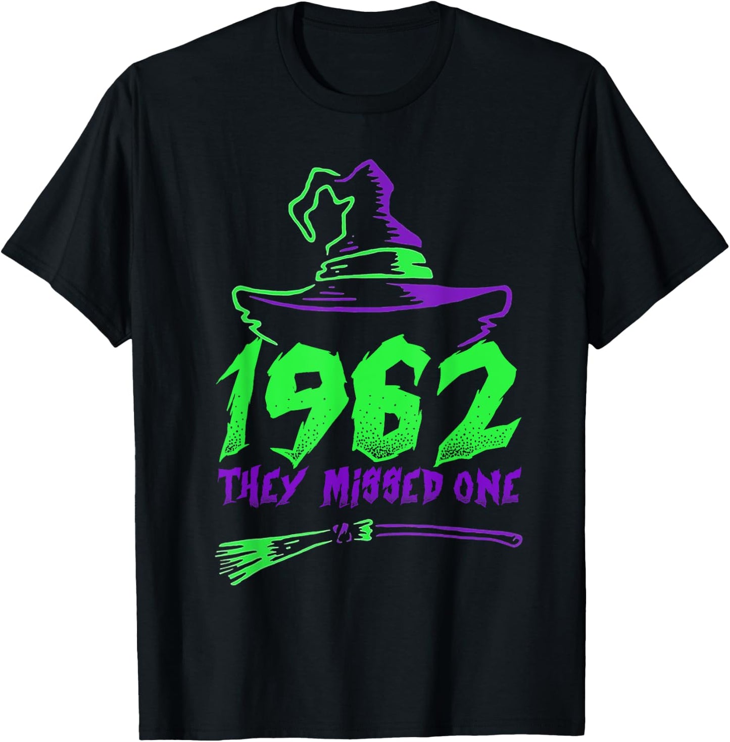 1692 They Missed One Purple Witch Hat for Halloween Party T-Shirt - T-Shirt | Black