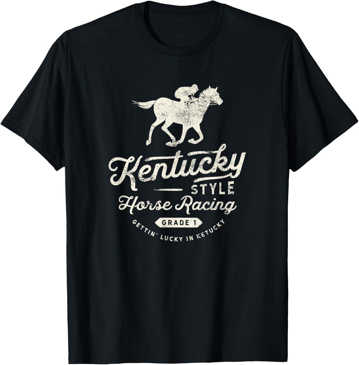 Funny Derby Day, Kentucky style horse racing T-Shirt - T-Shirt | Black