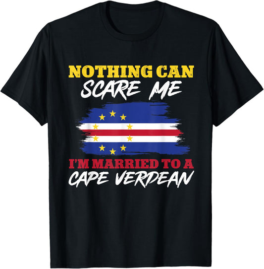 Cape Verde Flag Cabo Verde Flag Husband Wife Cape Verdean T-Shirt - T-Shirt | Black