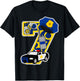 Police 7th birthday party Number 7 - 7 years birthday T-Shirt - T-Shirt | Black