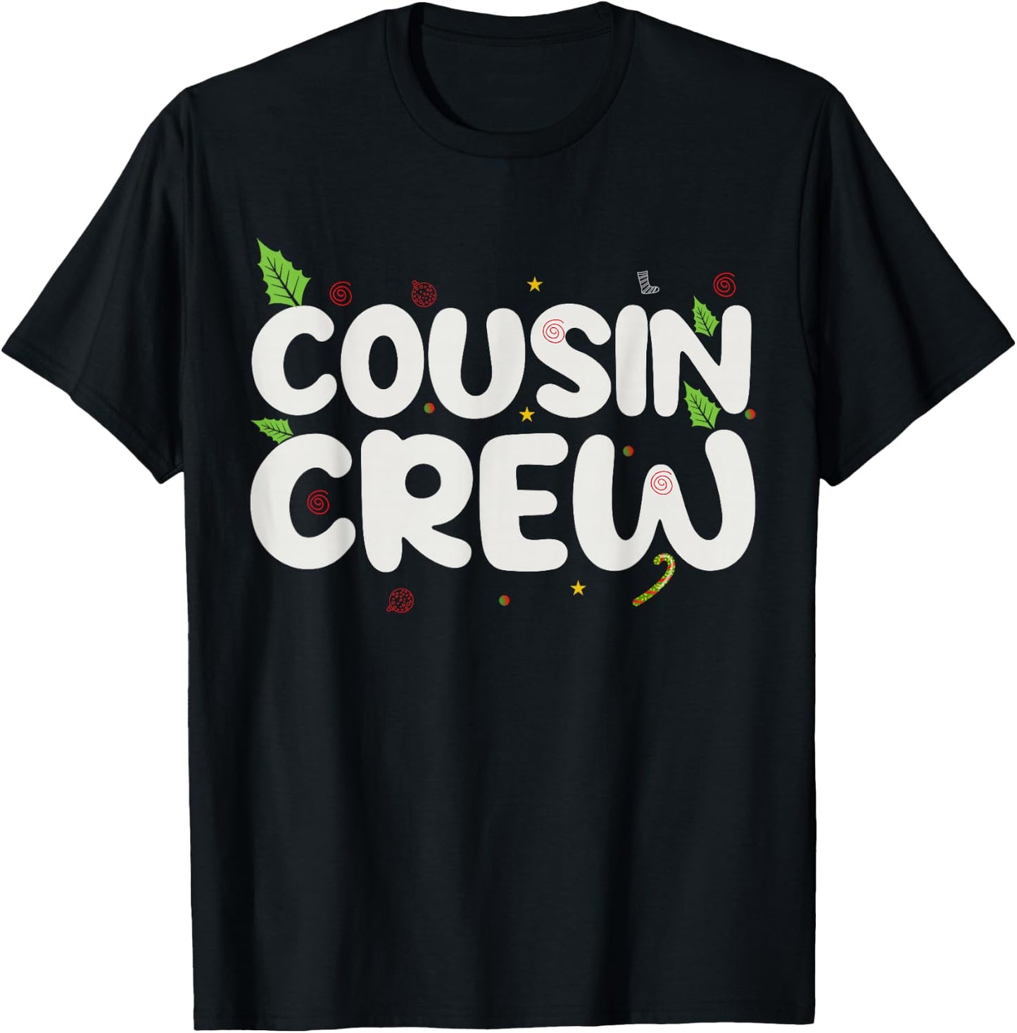 Cousin Crew Christmas T-Shirt - T-Shirt | Black