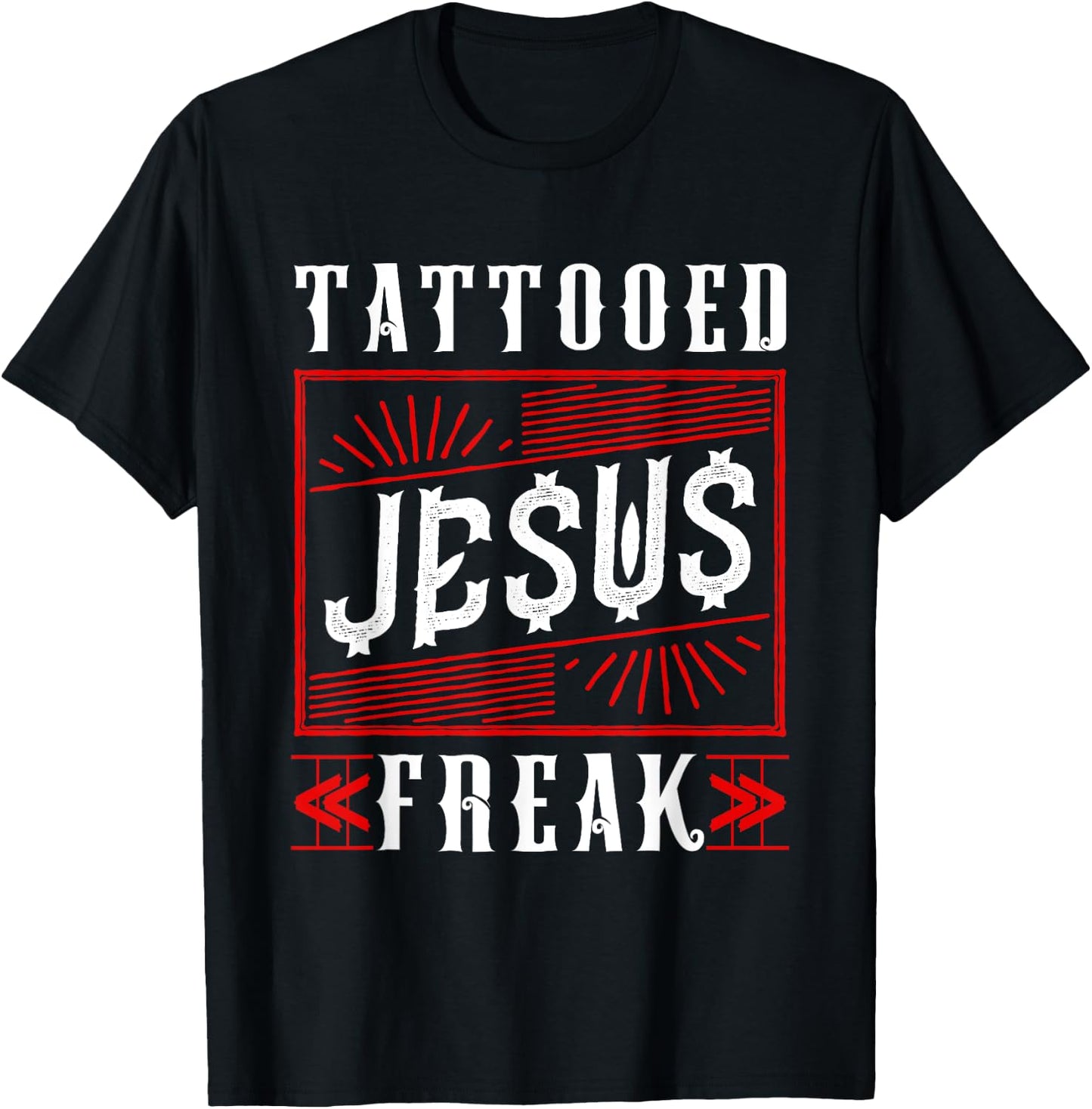 Tattooed Jesus Freaks Tattoo T-Shirt - T-Shirt | Black