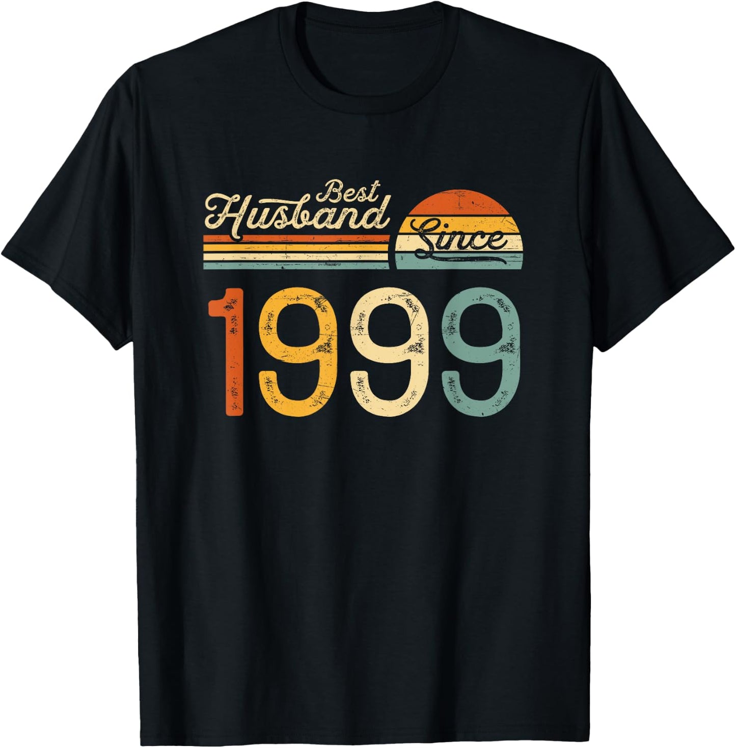 26th wedding anniversary 26 years - Best Husband Since 1999 T-Shirt - T-Shirt | Black
