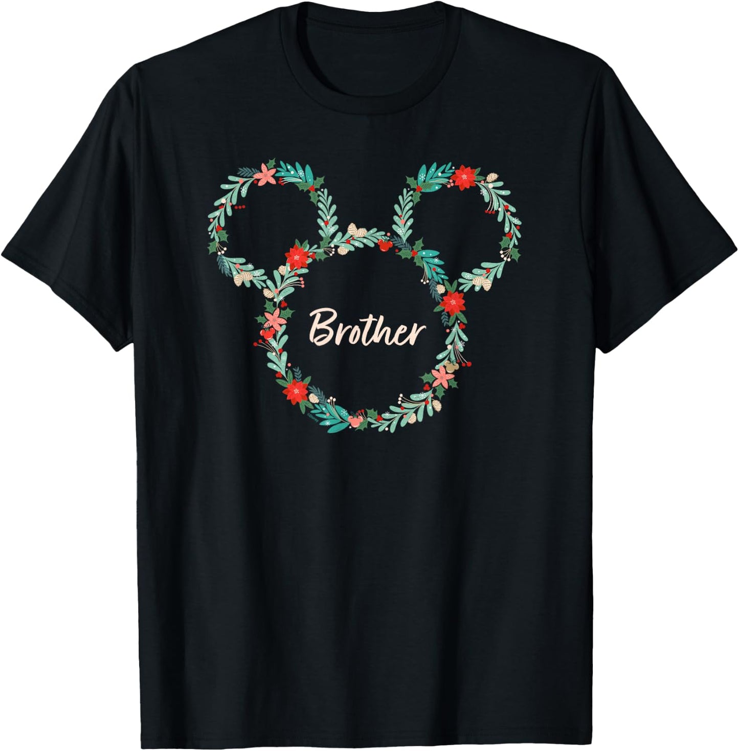 Disney Mickey Mouse Christmas Family Vacation Trip Brother T-Shirt - T-Shirt | Black