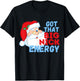 Big Nick Energy Santa Clause T-Shirt - T-Shirt | Black