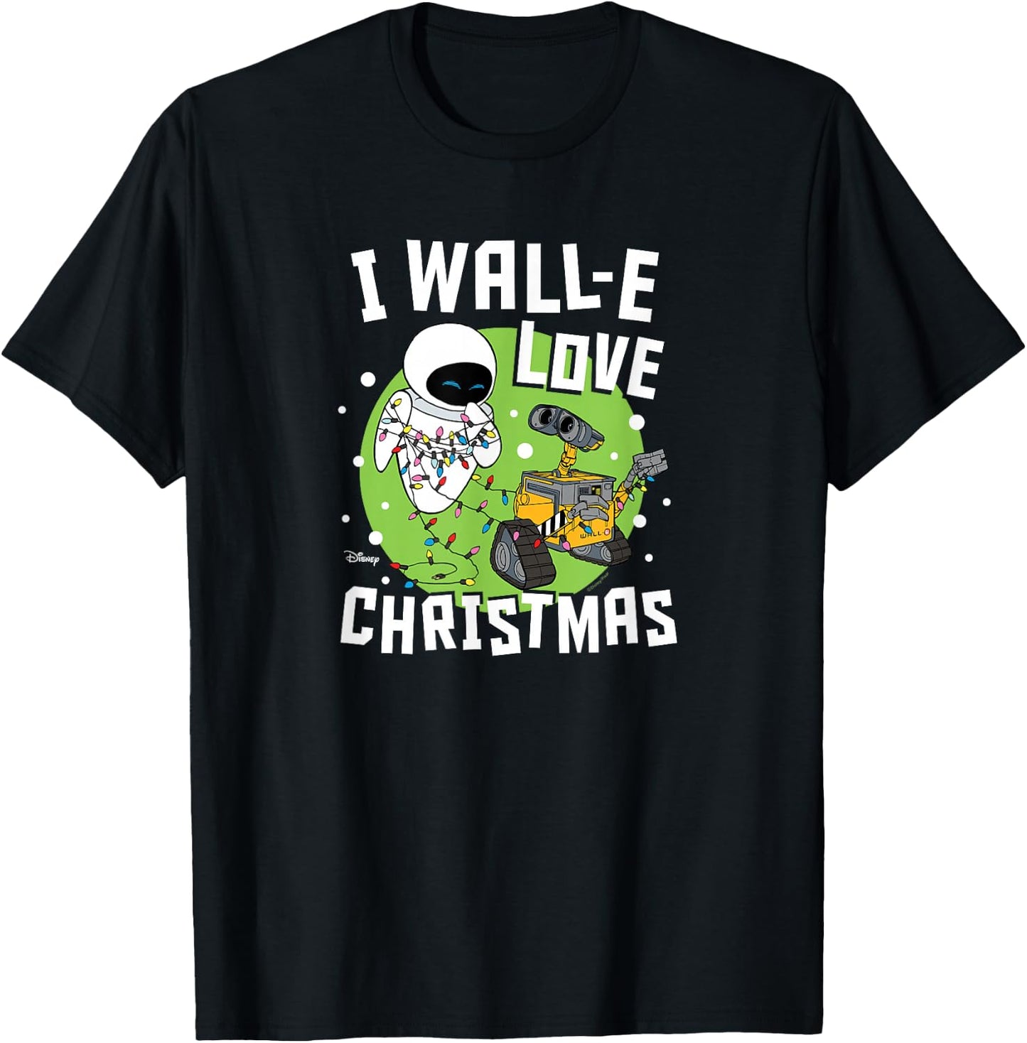 Disney Wall-E - Love Christmas T-Shirt - T-Shirt | Black