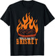 Funny Risk It For The Brisket Grilling BBQ T-Shirt - T-Shirt | Black