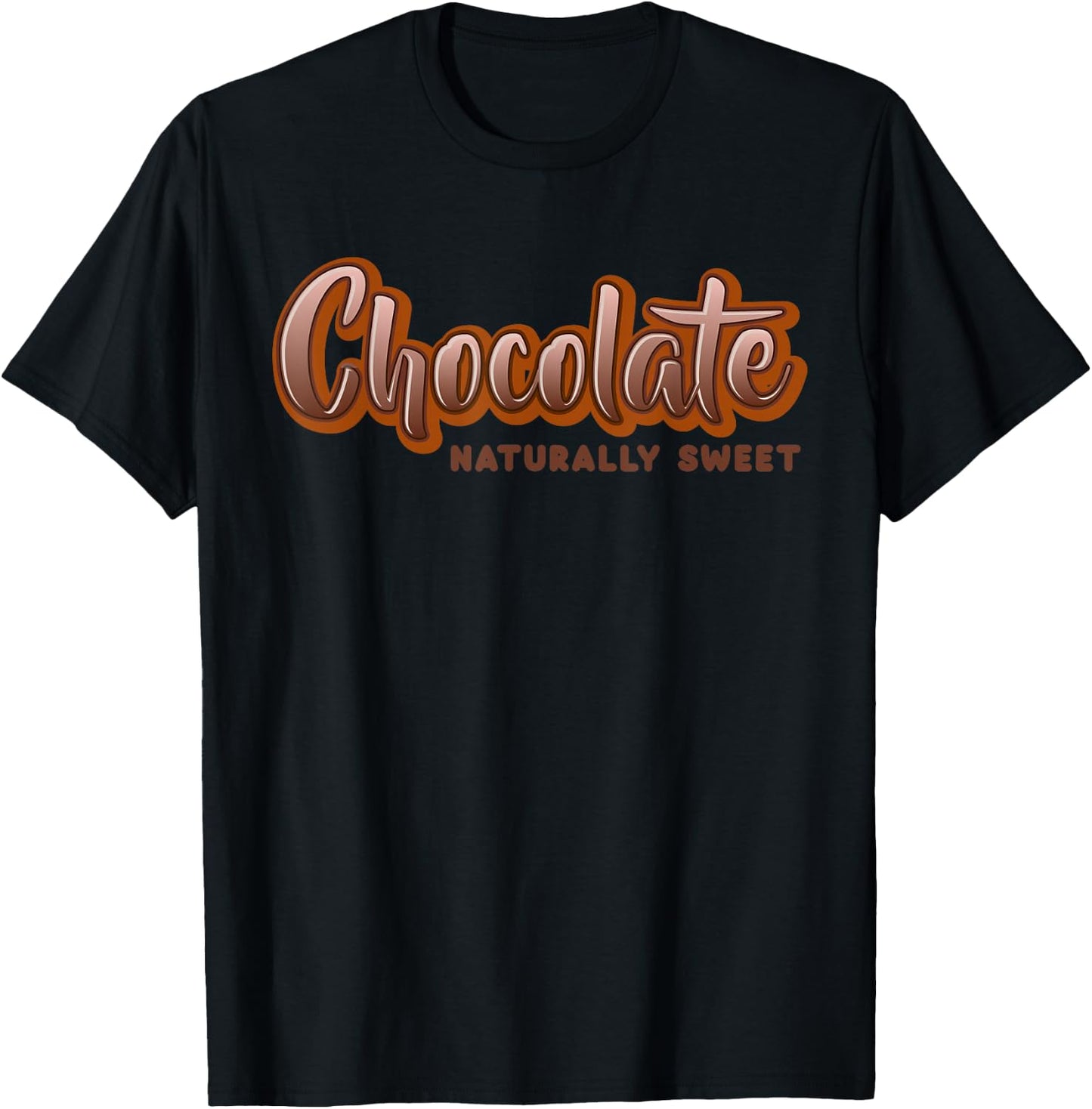 Chocolate Naturally Sweet Melanin Queen Afro American Women T-Shirt - T-Shirt | Black
