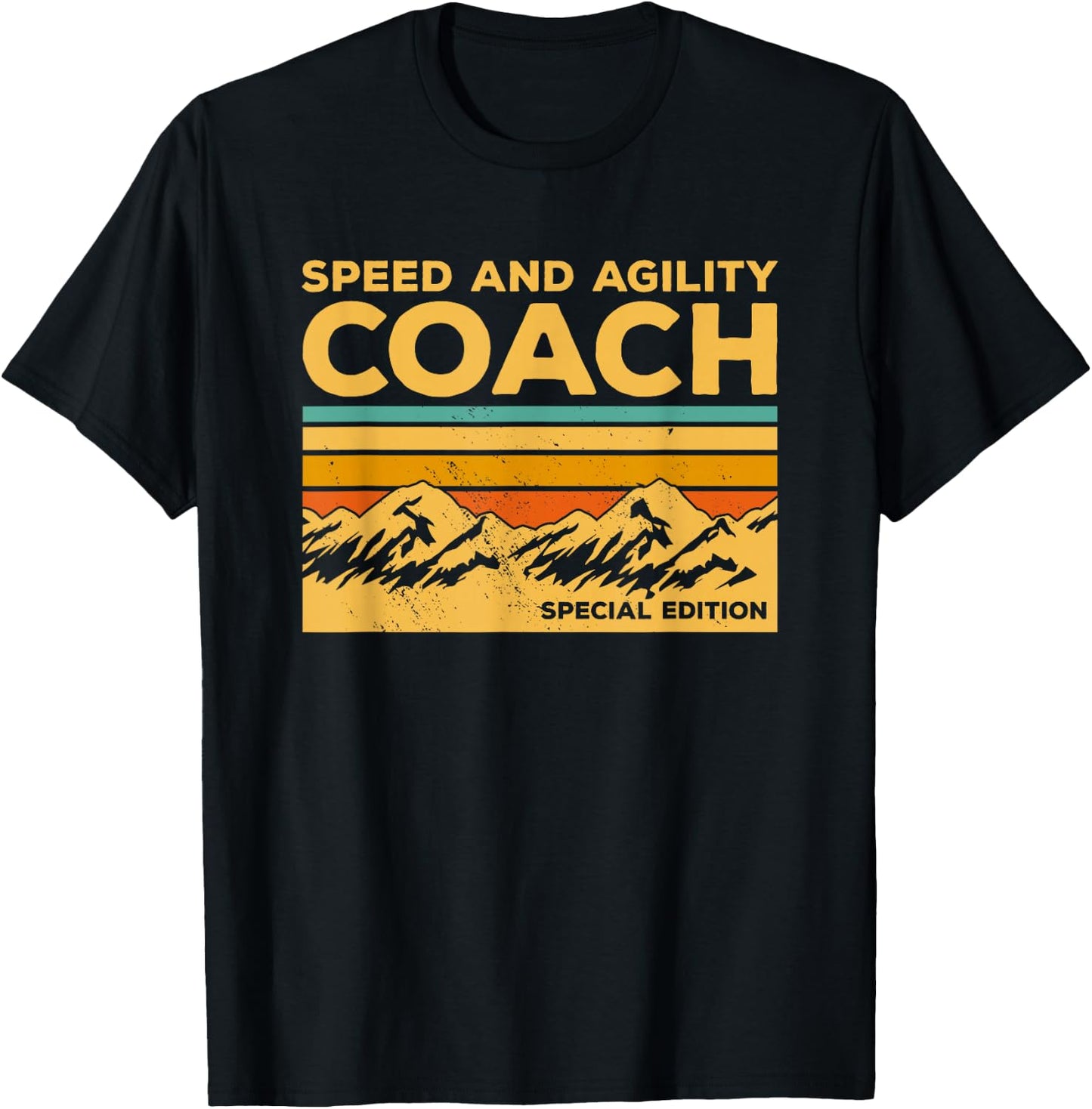 Vintage Speed and Agility Coach Special Edition T-Shirt - T-Shirt | Black