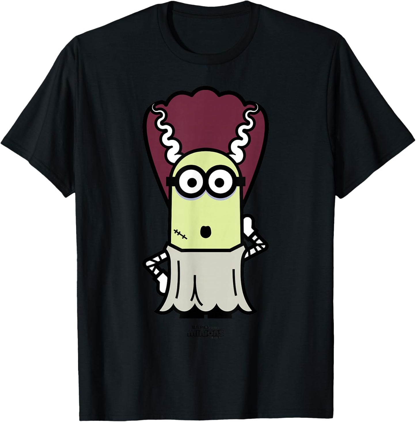 Minions Monsters Bride Kevin Halloween T-Shirt - T-Shirt | Black