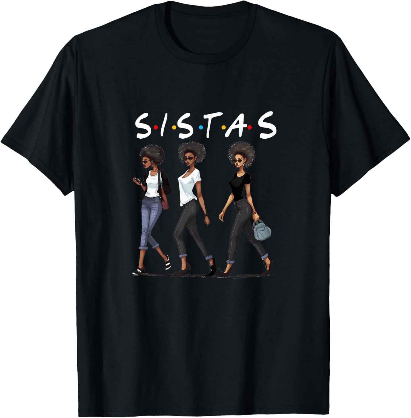 Melanin Queen African American Pride Black Girl Magic Attire T-Shirt - T-Shirt | Black