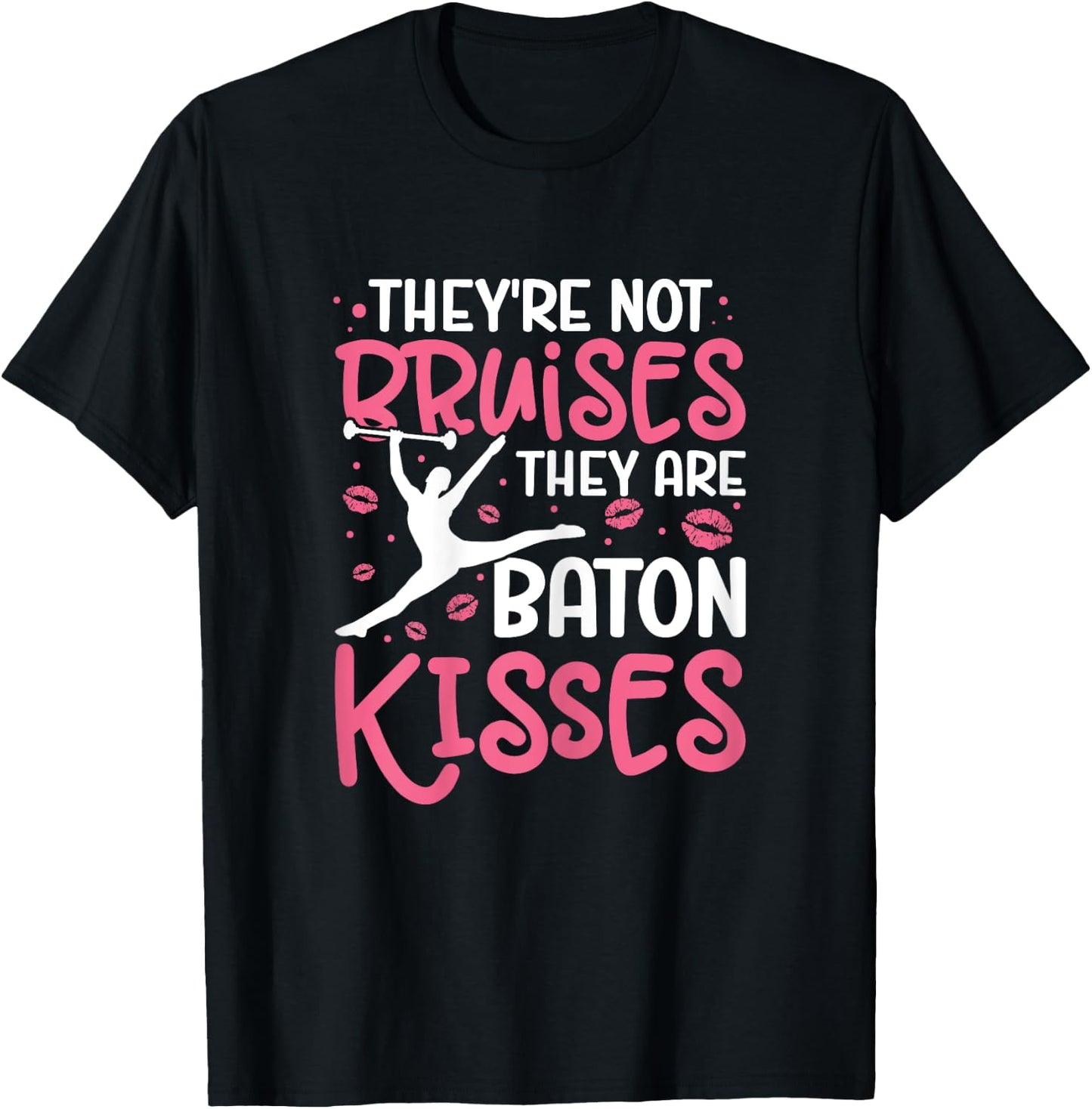 Baton Twirler Majorette Twirling Girl Dance Baton Gymnastics T-Shirt - T-Shirt | Black