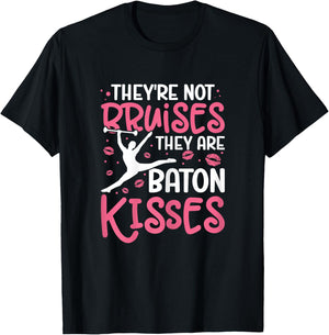 Baton Twirler Majorette Twirling Girl Dance Baton Gymnastics T-Shirt - T-Shirt | Black