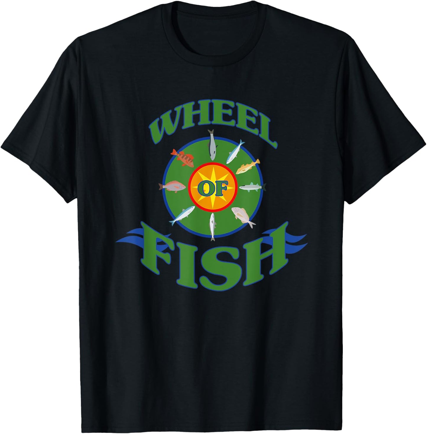 Wheel of Fish T-Shirt - T-Shirt | Black