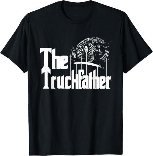 Monster Truck Jam Truckfather - Funny Dad Father UTE Pickup T-Shirt - T-Shirt | Black