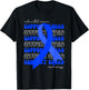 Support Squad Colorectal Cancer Awareness Blue Ribbon Hope T-Shirt - T-Shirt | Black