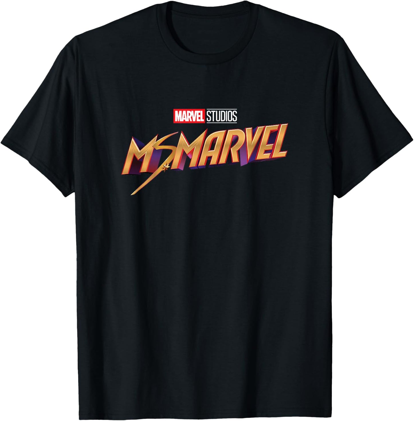 Marvel Ms. Marvel Series Logo T-Shirt - T-Shirt | Black