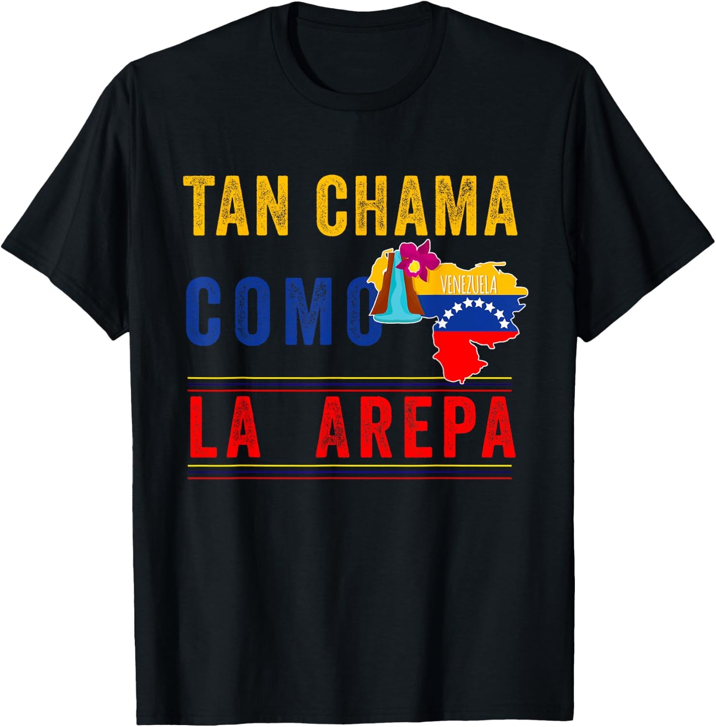 Venezuela Flag Pride Bandera Venezolana Camiseta Arepa Mujer T-Shirt - T-Shirt | Black