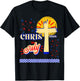 Retro Christmas In July Christian Jesus God Summer Beach BBQ Men Women Kids T-Shirt - T-Shirt | Black