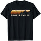 Broylesville, TN Vintage Evergreen Sunset Eighties Retro T-Shirt - T-Shirt | Black