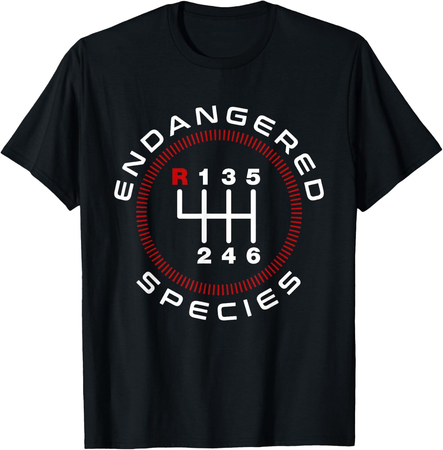 Endangered Species Manual Stick Shift Funny Car Owner Driver T-Shirt - T-Shirt | Black