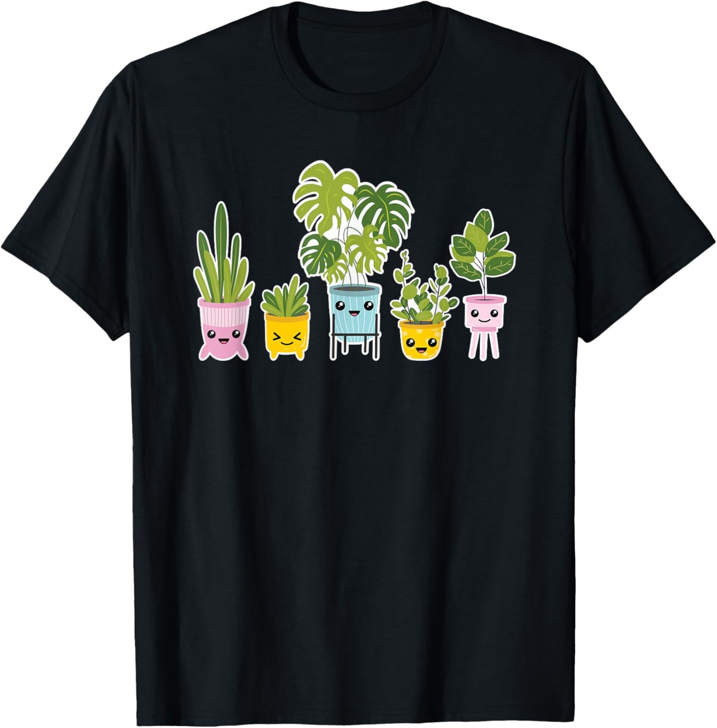 Funny Plant Merch Clothes Women Kids Kawaii Plants Succulent Gardener Plant Lover T-Shirt - T-Shirt | Black