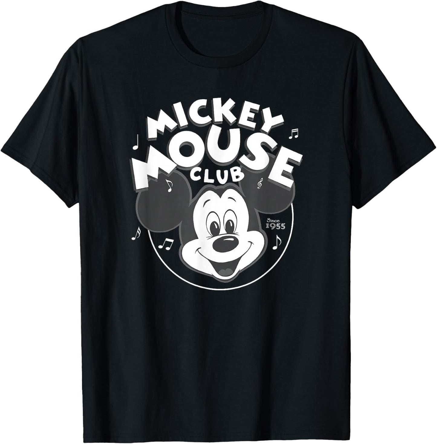 Disney Mickey and Friends Mickey Mouse Club Vintage Music T-Shirt - T-Shirt | Black