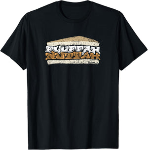 Chowdaheadz Men's Fluffah Nuttah Blue Cotton T-Shirt - T-Shirt | Black