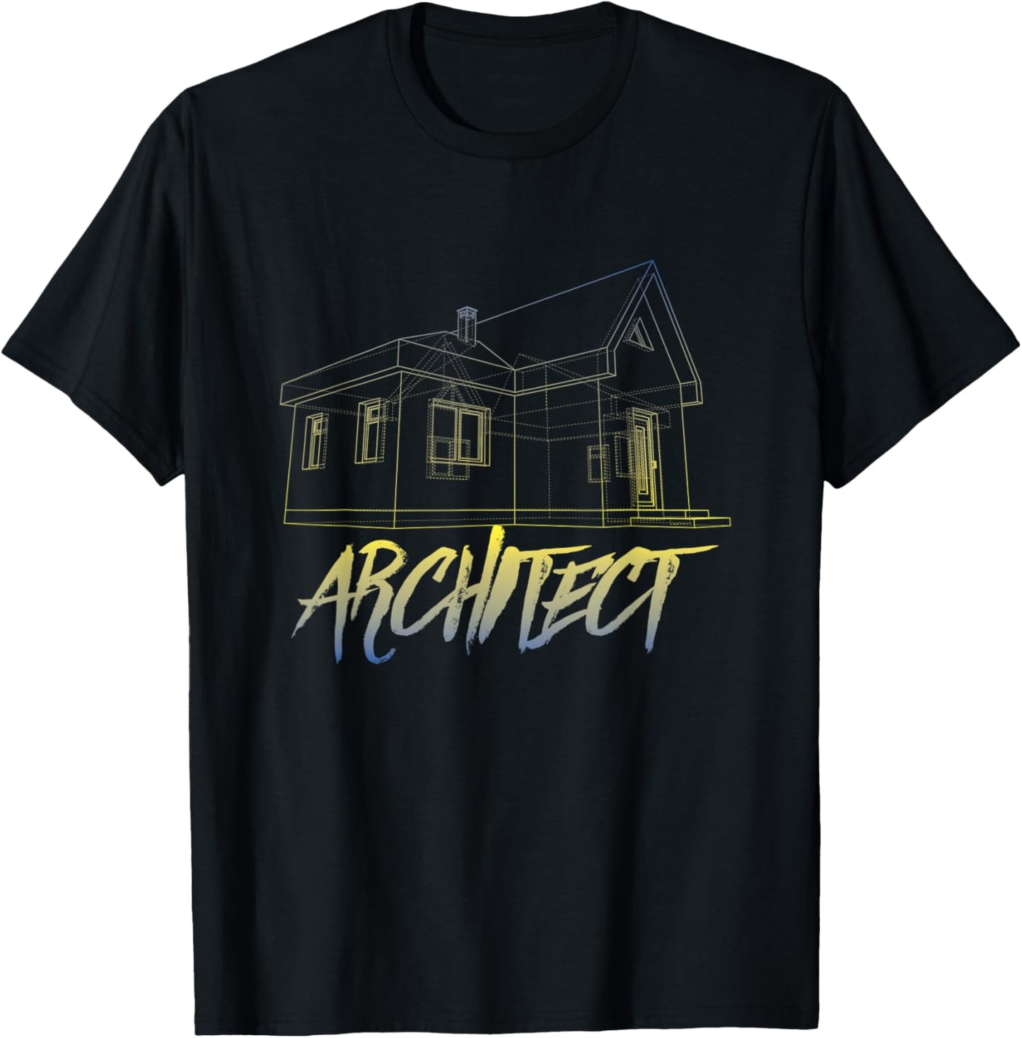 Architect House | Building Engineering | Architecture T-Shirt - T-Shirt | Black