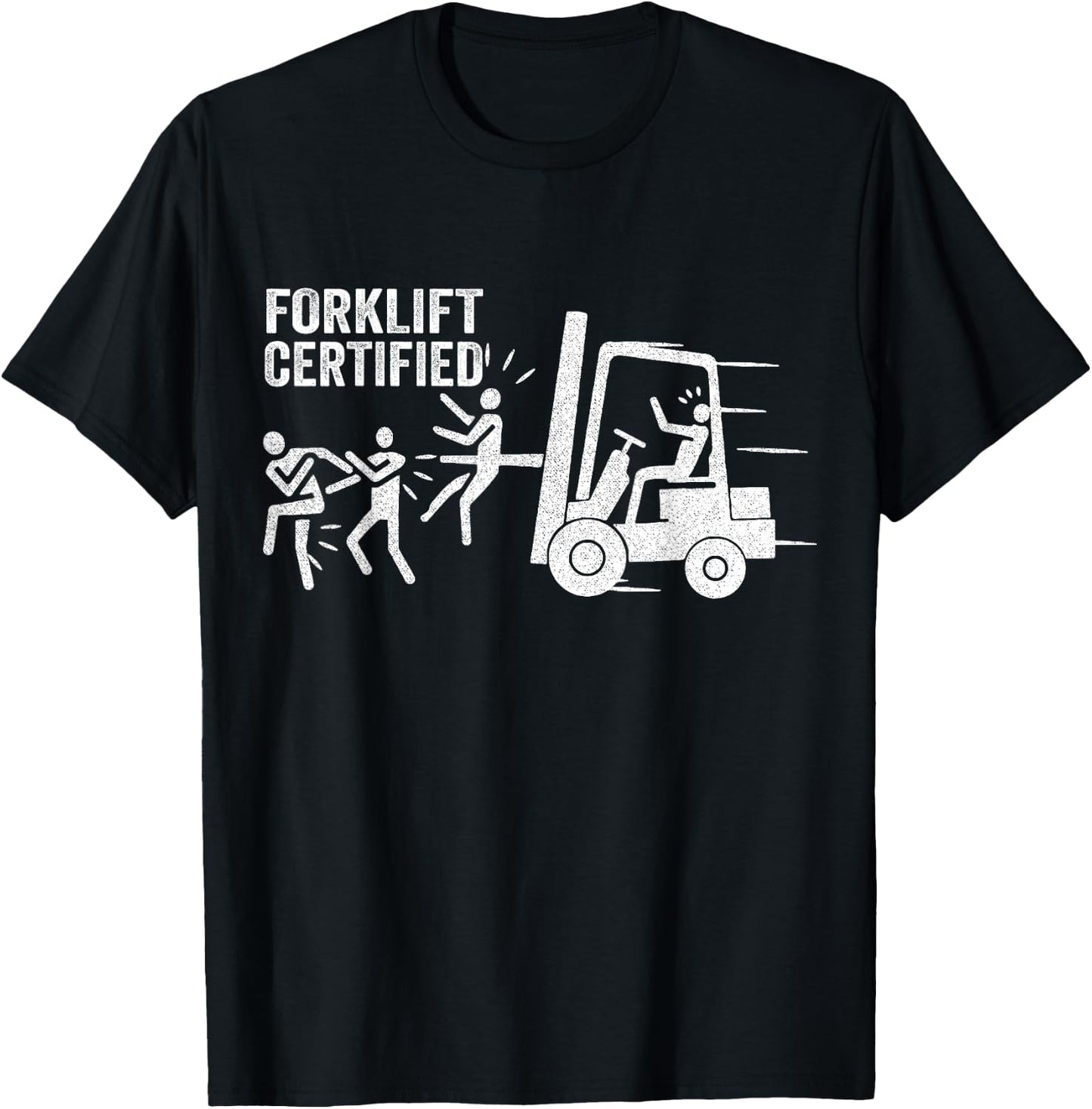 Funny Forklift Certified Forklift Operator Forklift Driver T-Shirt - T-Shirt | Black
