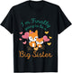 I'm finally going to be a big sister Big Sister Foxes Kid T-Shirt - T-Shirt | Black