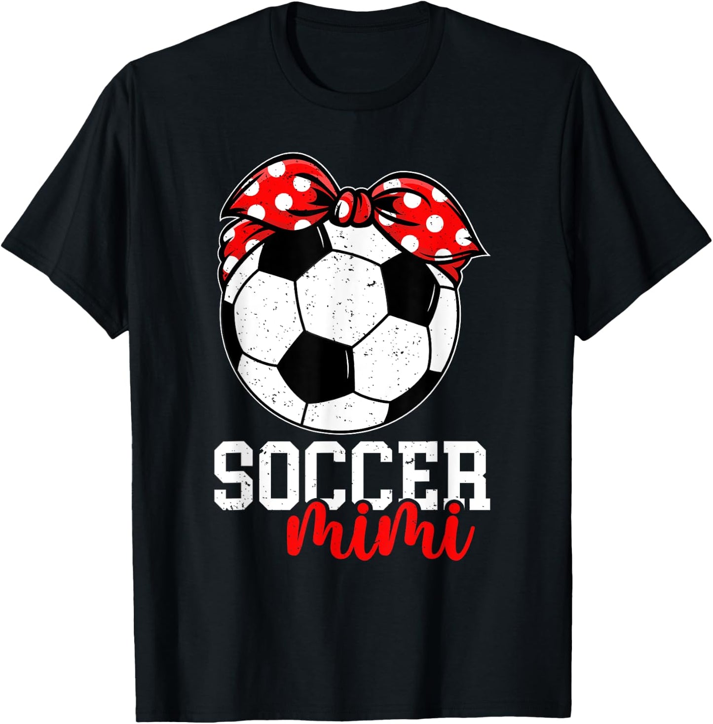 Soccer Mimi Grandma Mimi Of A Soccer Player Mimi T-Shirt - T-Shirt | Black