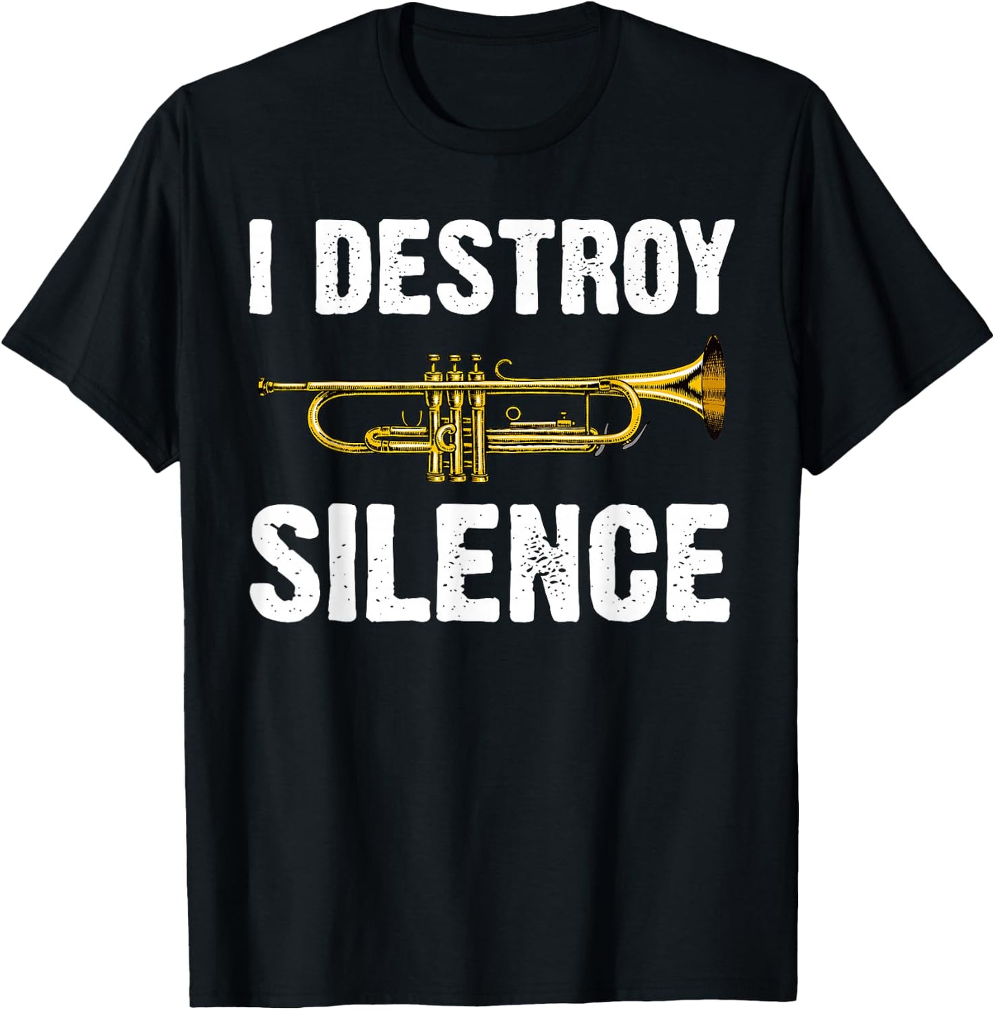 Funny Trumpet Player Art Women Trumpeter Orchestra T-Shirt - T-Shirt | Black