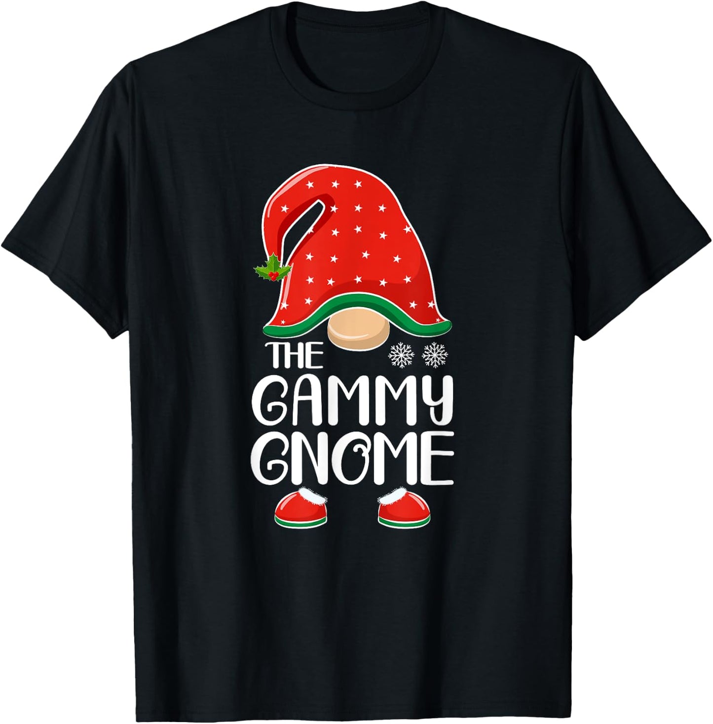 The Gammy Gnome Elf Matching Family Group Christmas T-Shirt - T-Shirt | Black