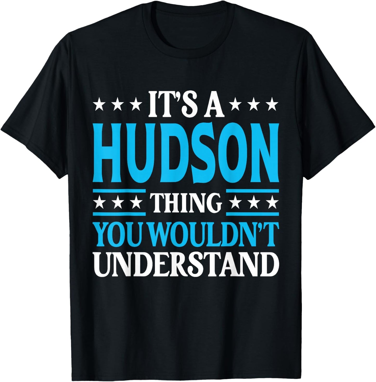 Hudson Thing Personal Name T-Shirt - T-Shirt | Black