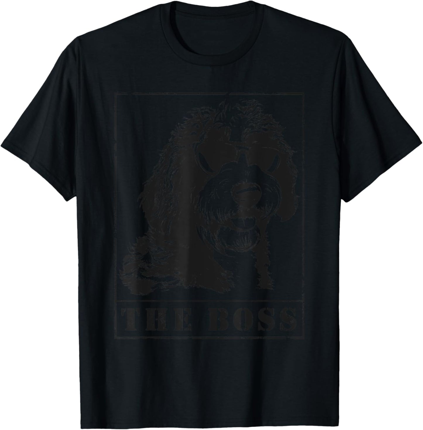 The Funny Sheepadoodle Boss Mom Dad Dog Lover T-Shirt - T-Shirt | Black