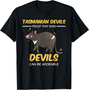 Proof that even Devils can be adorable | Tasmanian Devil T-Shirt - T-Shirt | Black