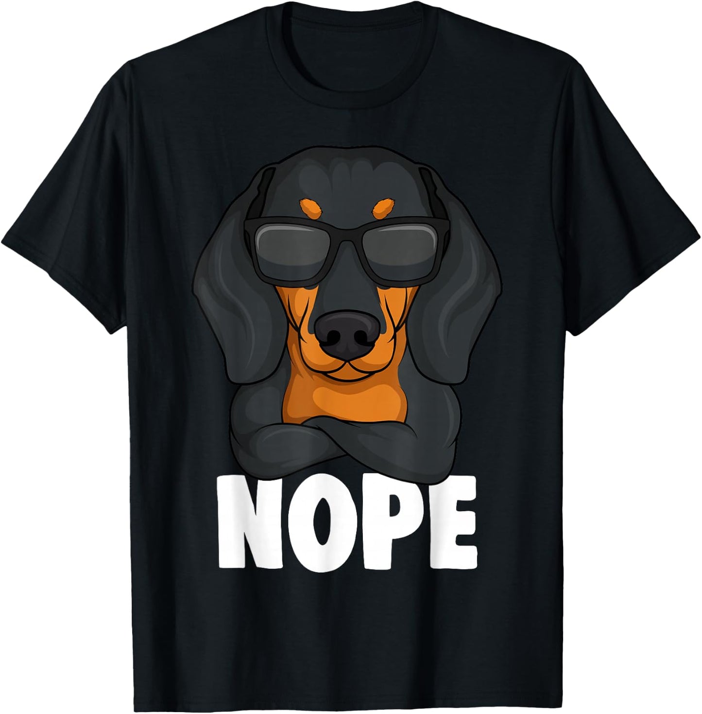 Dachshund Dachshund Teckel Nope Frauchen Master Children Women T-Shirt - T-Shirt | Black