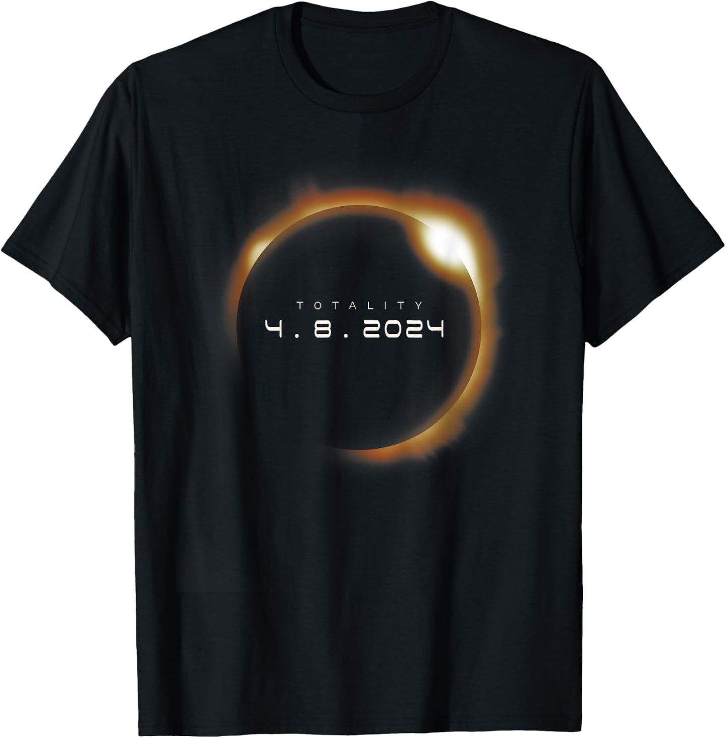 Total Solar Eclipse 2024 America Totality T-Shirt - T-Shirt | Black