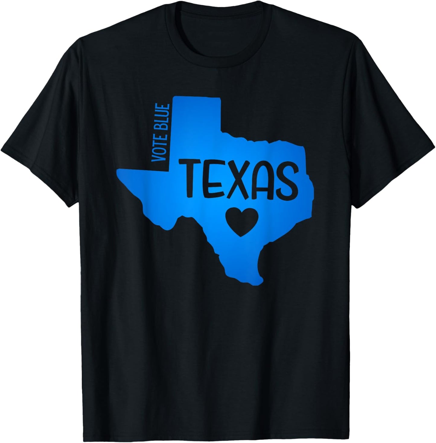 Vote Blue Texas Democrat Pro Choice Women Rights T-Shirt - T-Shirt | Black