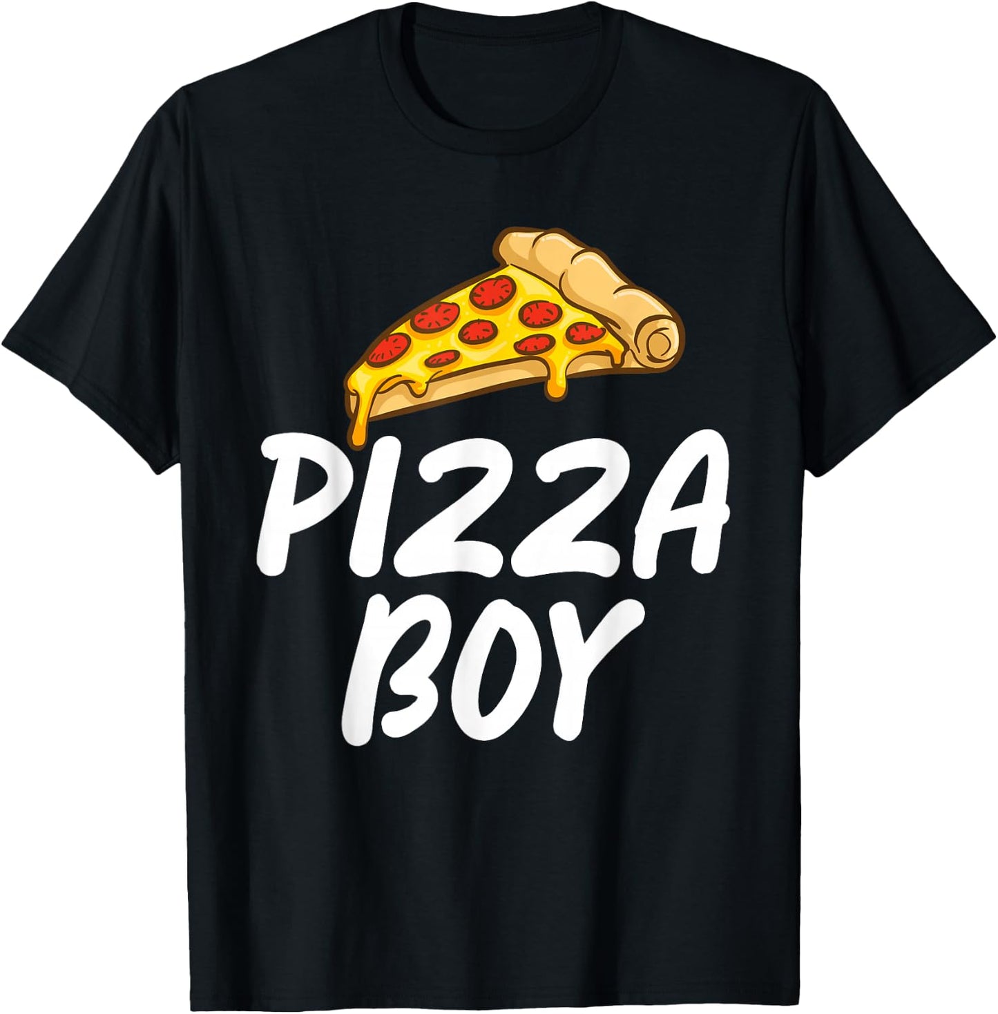 Pizza Boy Snack Pizzalove Pizza T-Shirt - T-Shirt | Black