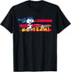 Peanuts - Snoopy Soccer Go Team USA T-Shirt - T-Shirt | Black