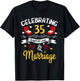 35th Marriage Anniversary 35 Years of love and marriage T-Shirt - T-Shirt | Black