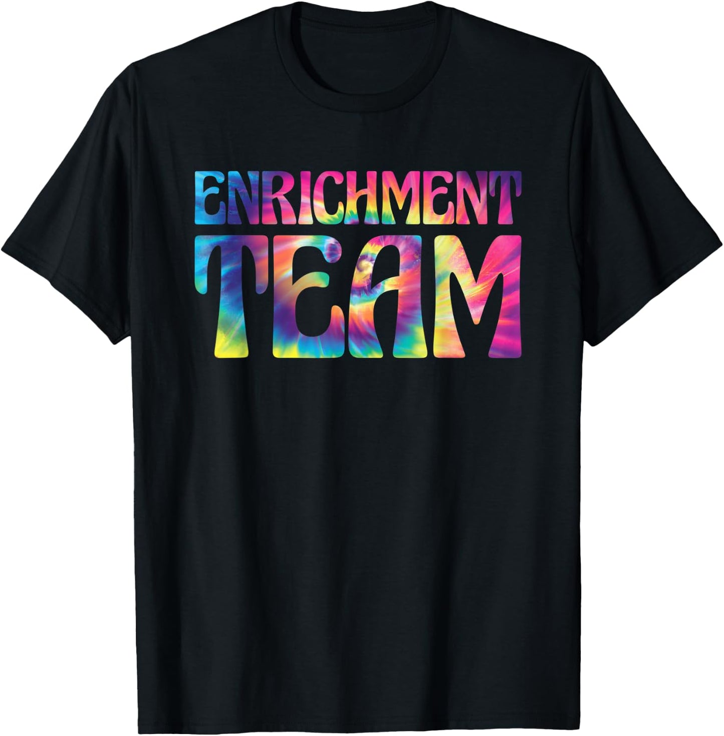 Enrichment Educator Tie-Dye Enrichment Team T-Shirt - T-Shirt | Black