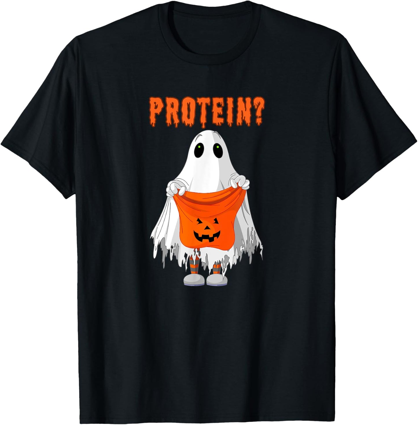 Halloween Gym Pump Cover Trick or Treat for Protein Gym Rat T-Shirt - T-Shirt | Black