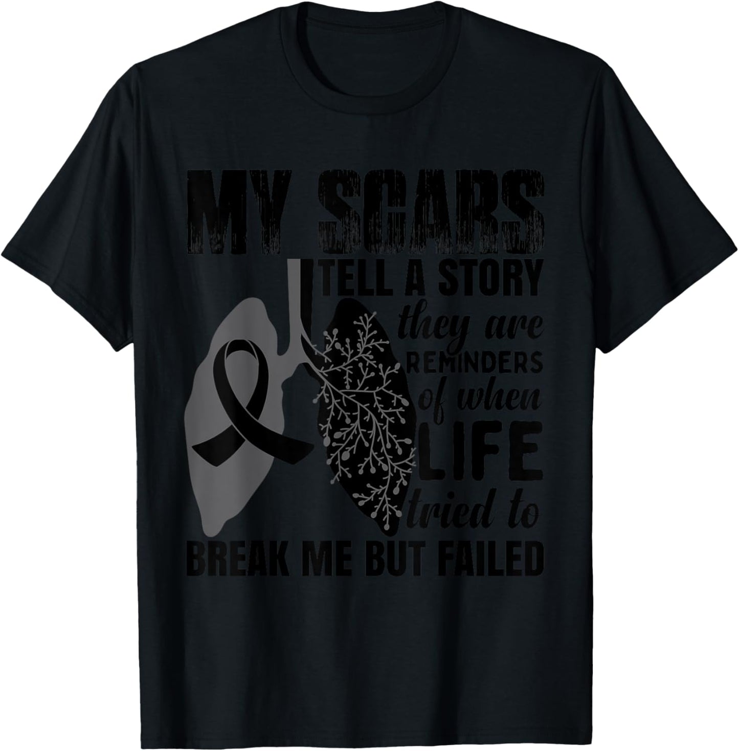 Lung Cancer T-Shirt - T-Shirt | Black