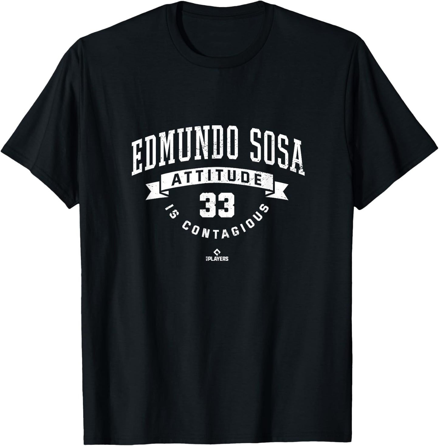 Edmundo Sosa Attitude Is Contagious Philadelphia MLBPA T-Shirt - T-Shirt | Black